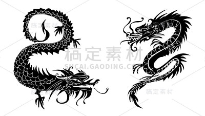 剪纸剪出了一个中国的生肖符号龙