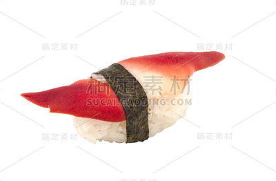 白底上的北贵汇软体寿司
