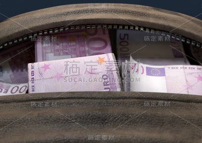 棕色行李袋里的非法现金