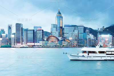香港城市的夜晚