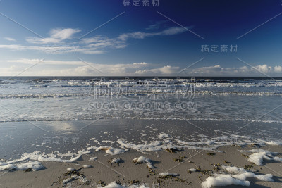 在德国的北弗里斯兰岛