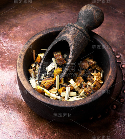 果茶的叶子