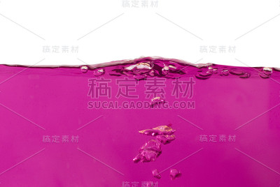 粉色的水