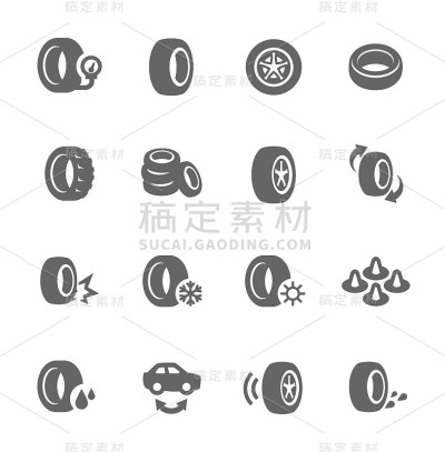轮胎的图标