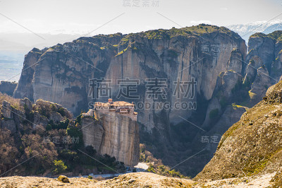 希腊塞萨利迈特拉山的修道院建筑群。联合国教科文组织世界遗产名录