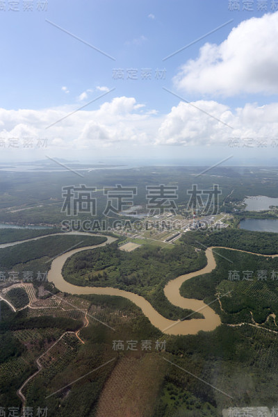 石油工业鸟瞰图
