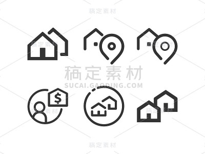 房地产图标集。