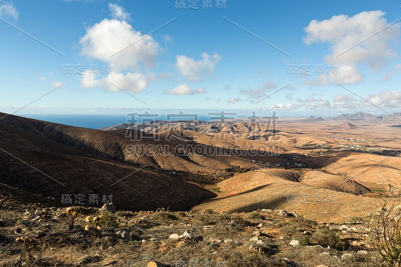 Morro Velosa Pointview -岛上中北部地区独特的美妙风景。Fuerteventu