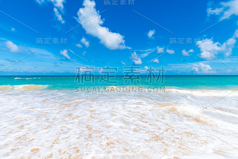 海浪海滩晴天安达曼海