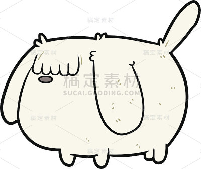 有趣的卡通狗