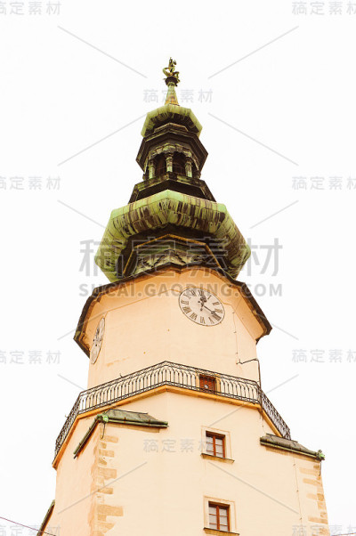 斯洛伐克布拉迪斯拉发的圣迈克尔门顶部