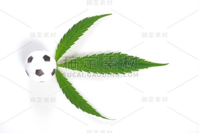 大麻叶和足球