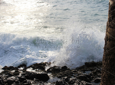 查卡的岩石-微光的日落在2016年11月