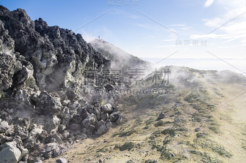 俄罗斯堪察加半岛的阿瓦钦斯基火山。阿瓦查河和纳利切夫河交汇处的活火山，位于彼得罗巴甫洛夫斯克-堪察茨