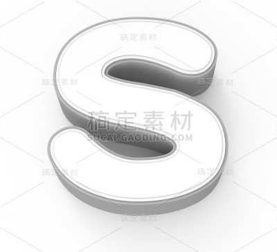 白色字母S