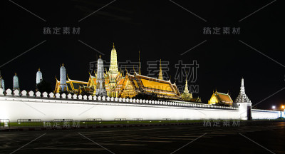 玉佛寺，翡翠佛寺，泰国曼谷的大宫殿
