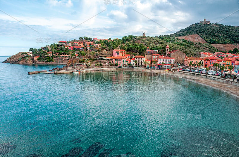 Collioure,法国。法国朗格多克-鲁西永地区和Midi-Pyrénées。Occitanie。