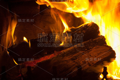 火燃烧的火