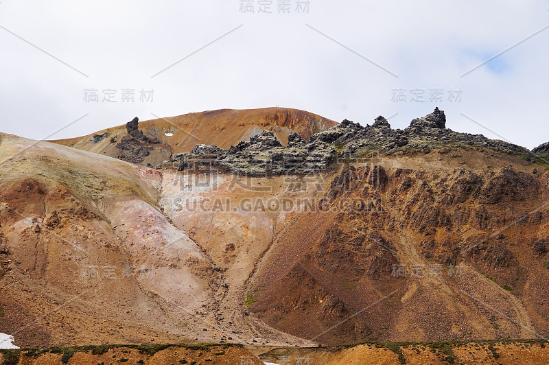 Landmannalaugar国家公园山谷，冰岛。