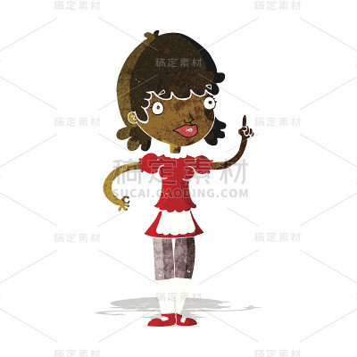 卡通女仆