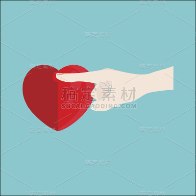 用手指着心