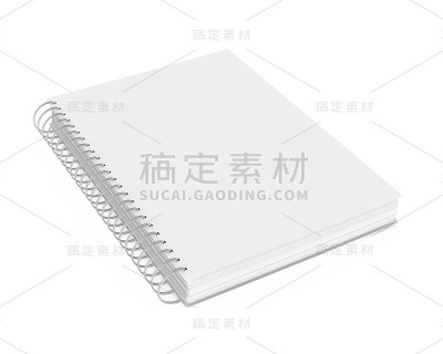 空白笔记本孤立