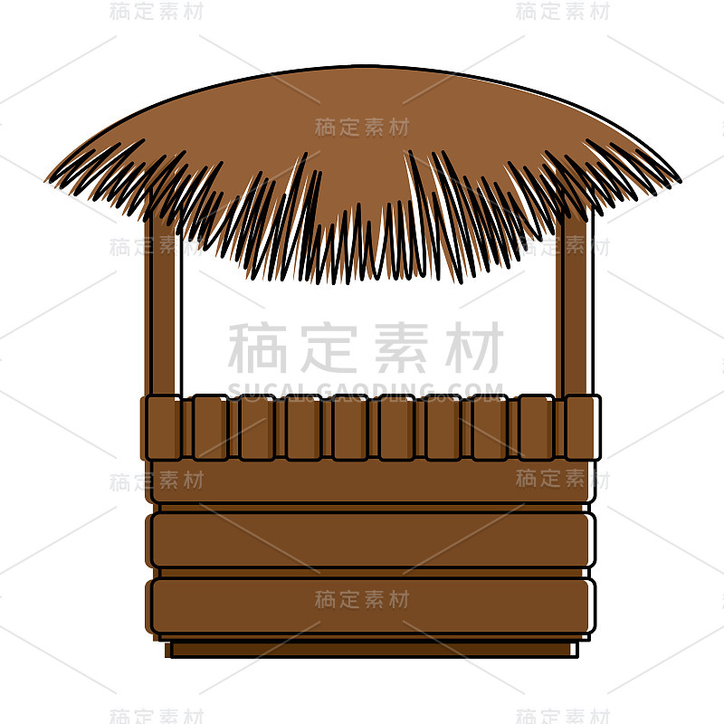 稻草海滩小屋图标