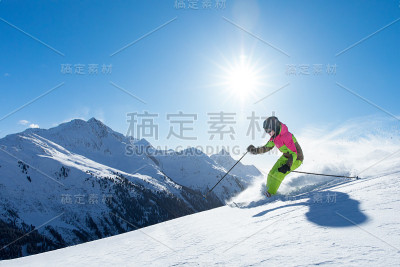 滑雪冬季运动