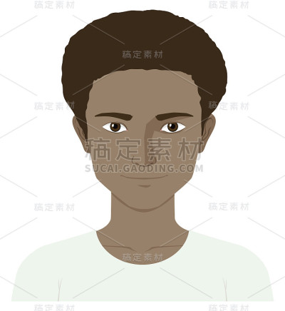 深色皮肤的男人
