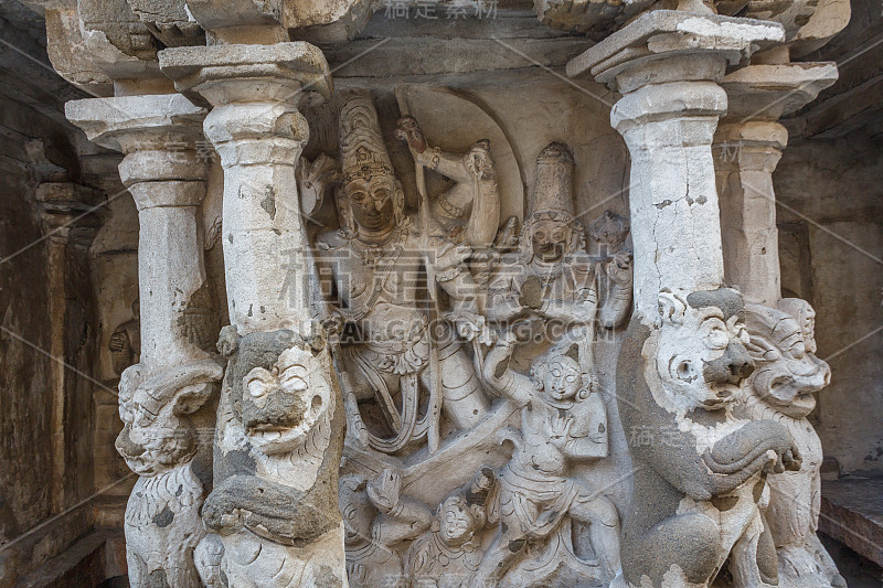 内观古寺庙Kanchipuram Kailasanathar庙