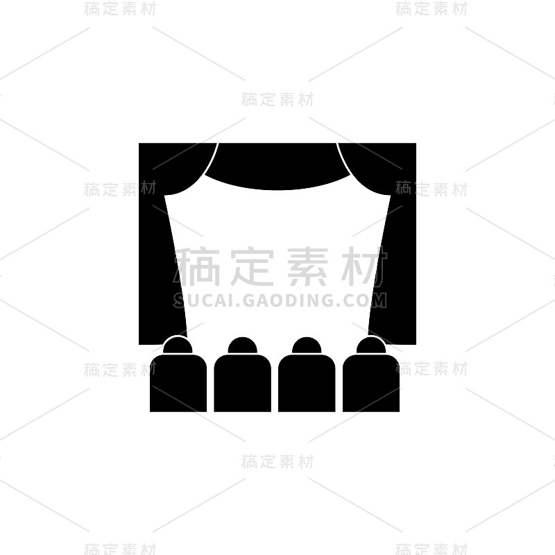 场景和观众图标。元素游乐园概念和web应用程序。图标用于网站设计和开发，应用程序开发。溢价图标