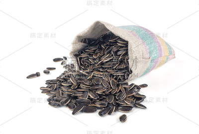 葵花籽装在袋子里
