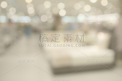 模糊的购物中心