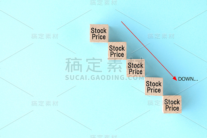 股价下跌的图像