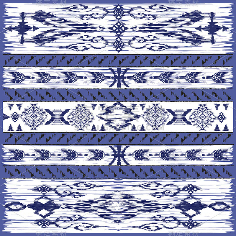 decorative_ethnic_pattern_orient_style_blue