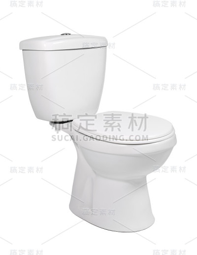 抽水马桶孤立的白色背景