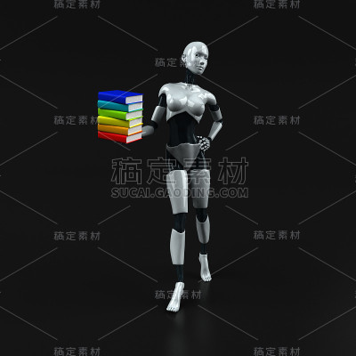 机器人- 3D插图