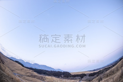 久州山，美丽的日本冬季山