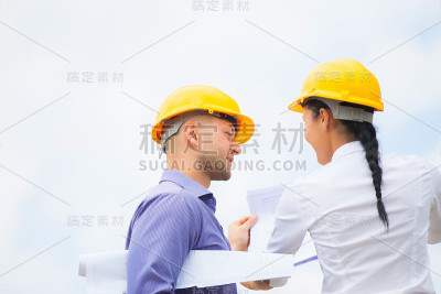 施工经理的建筑师