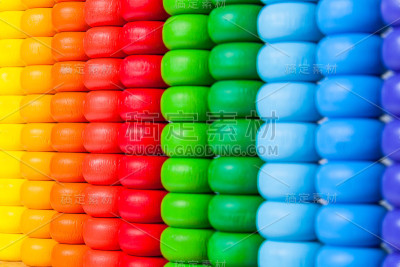 近看彩色算盘，旧计算器玩具