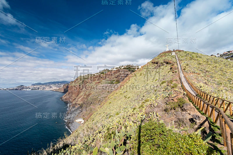 马德拉和Cristo Rei从旅游景点Ponta do Garajau, Funchal，马德拉