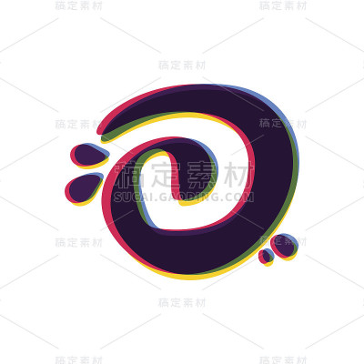字母D图标与颜色变化。