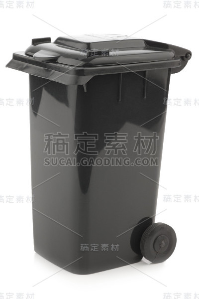 黑色的垃圾桶