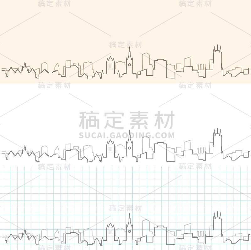 根特手绘天际线