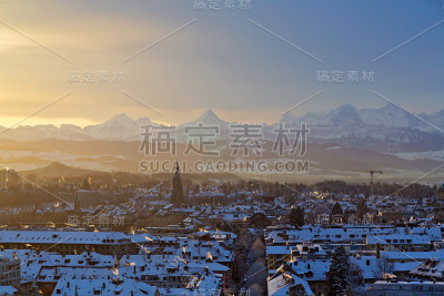 瑞士伯尔尼全景图