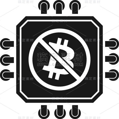 没有比特币处理器Minig标志插图