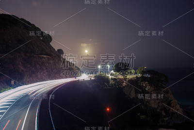 晚上路