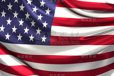 美国国旗。