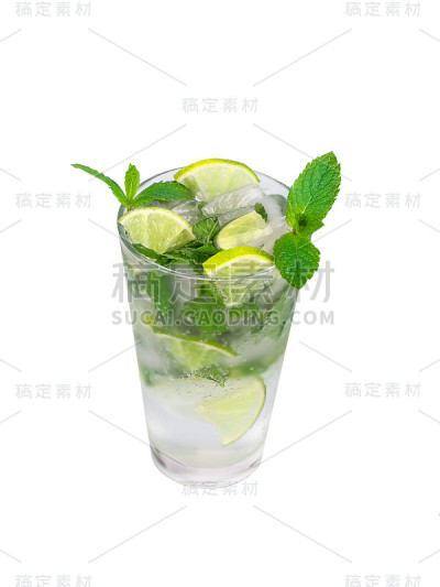 莫吉托孤立在白色背景上
