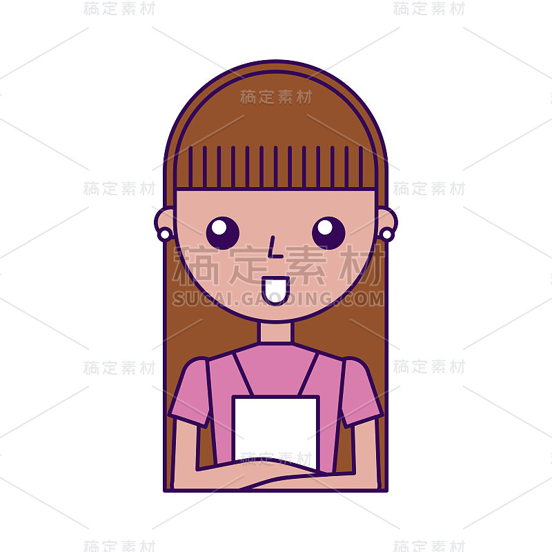 家庭主妇头像人物图标